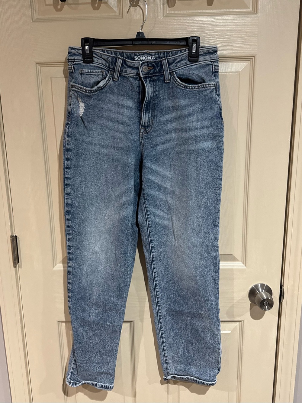 Sonoma Straight Leg Jeans in Light Blue Wash size 10 Long